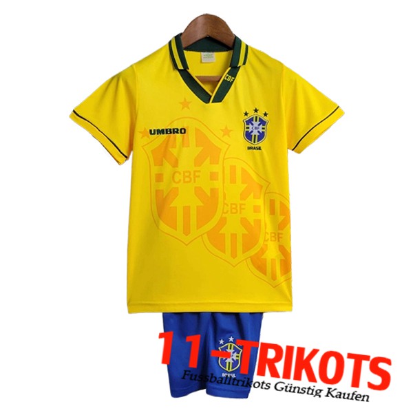 Brasilien Retro Kinder Heimtrikot 1994