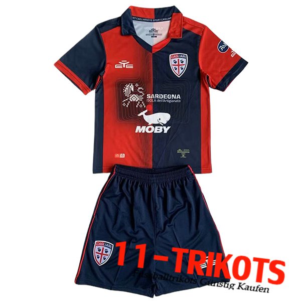 Cagliari Kinder Heimtrikot 2023/2024