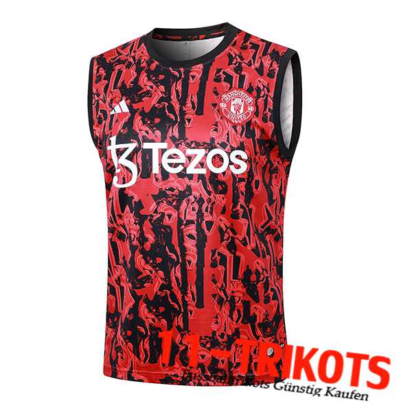 Manchester United Trainings-Tanktop Rot/Schwarz 2024/2025