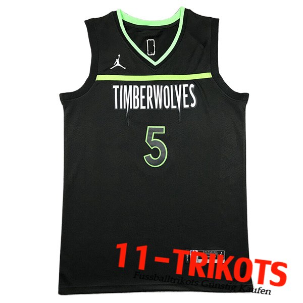 Minnesota Timberwolves Trikot (EDWARDS #5) 2024/25 Schwarz/Grün