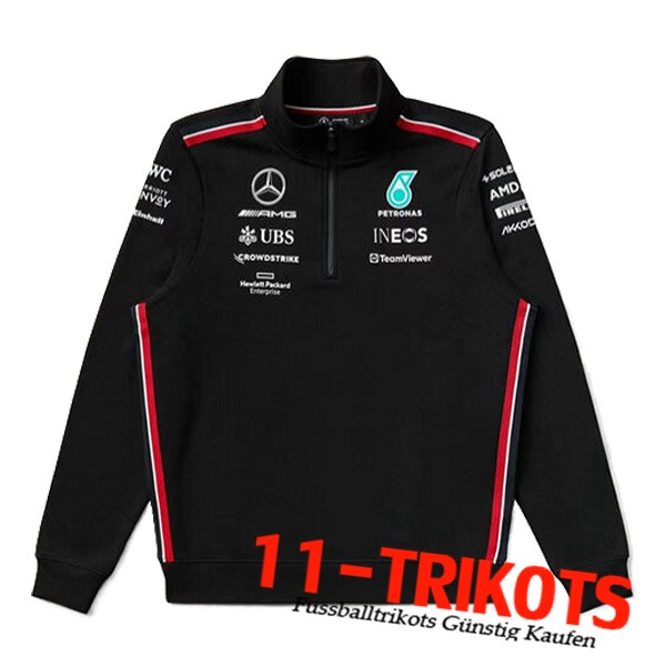 Mercedes Benz Team Sweatshirt F1 Schwarz/Rot 2024