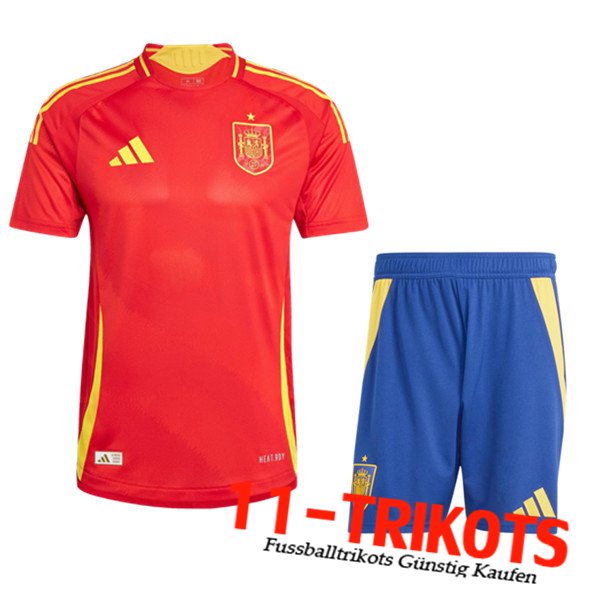 Spanien Kinder Heimtrikot UEFA Euro 2024