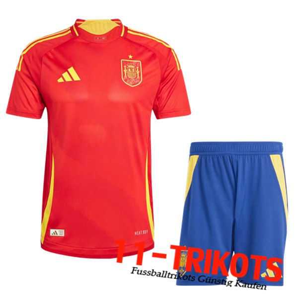 Spanien Heimtrikot + Shorts UEFA Euro 2024