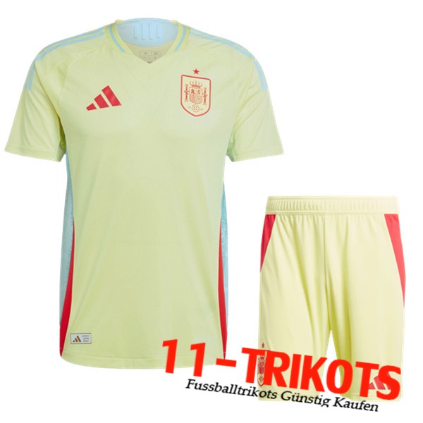 Spanien Auswärtstrikot + Shorts UEFA Euro 2024