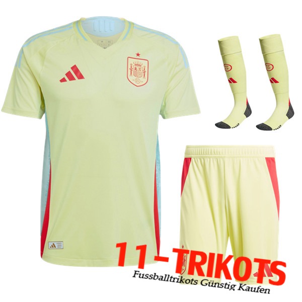 Spanien Auswärtstrikot (Shorts + Socken) UEFA Euro 2024