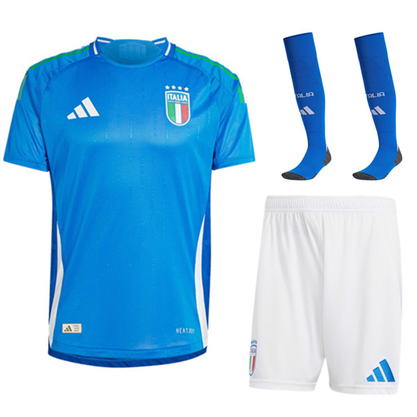 Italien Heimtrikot (Shorts + Socken) UEFA Euro 2024