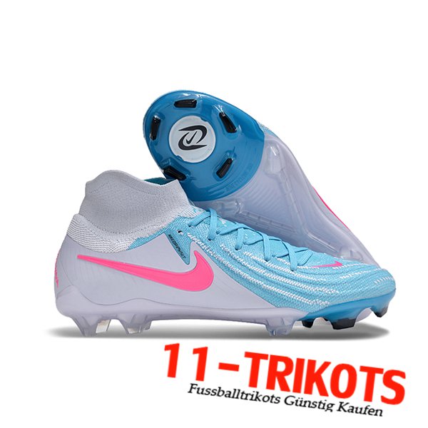 Nike Fussballschuhe Phantom Luna Elite NU FG Weiß/Blau/Rosa