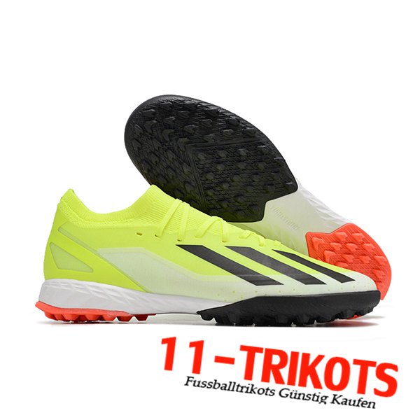 Adidas Fussballschuhe X CRAZYFAST.3 TF BOOTS Grün/Schwarz