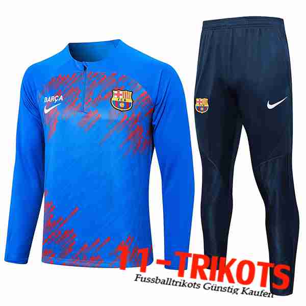 FC Barcelona Trainingsanzug Blau/Rot 2024/2025