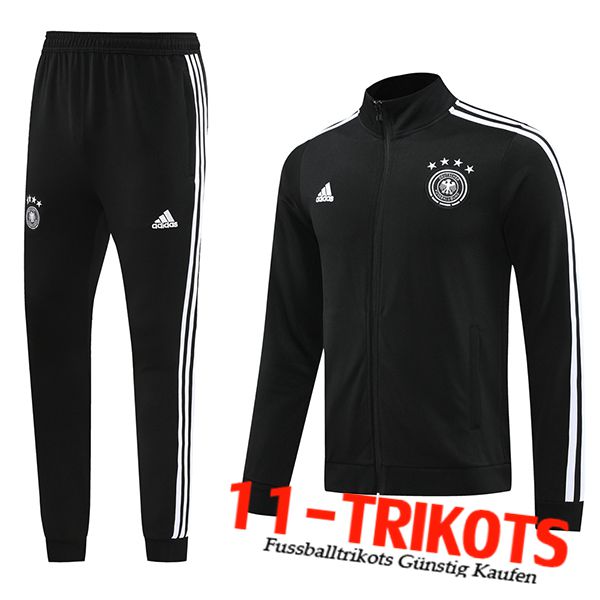 Deutschland Trainingsanzug Trainingsjacke Schwarz 2024/2025