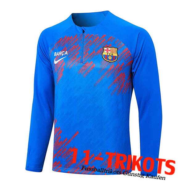 FC Barcelona Training Sweatshirt Blau/Rot 2024/2025