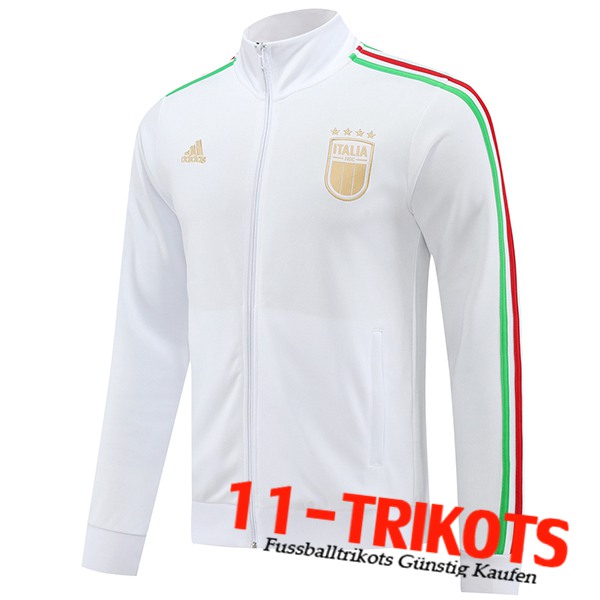 Italien Trainingsjacke Weiß 2024/2025