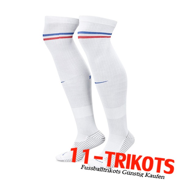 Frankreich Fussball Socken Auswärtstrikot 2024/2025