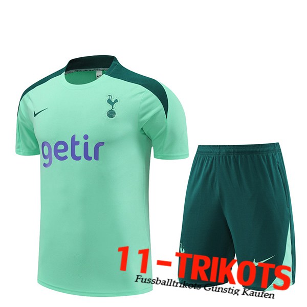 Tottenham Hotspur Trainingstrikot + Shorts Grün 2024/2025