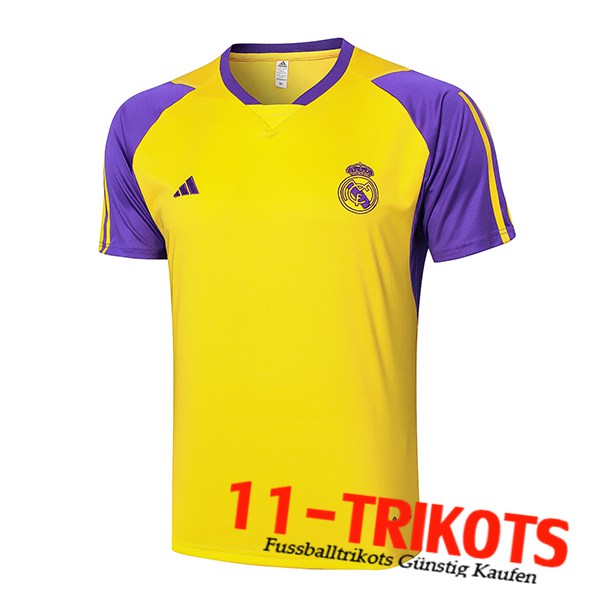 Real Madrid Trainingstrikot Gelb/lila 2024/2025