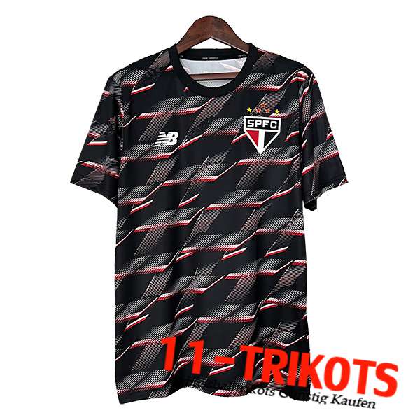 Sao Paulo FC Trainingstrikot Schwarz/Rot 2024/2025