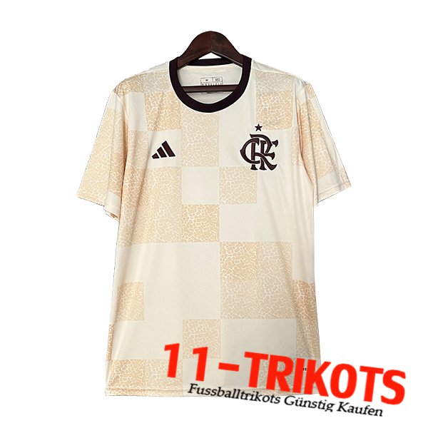 Flamengo Trainingstrikot Beige/Gelb 2024/2025