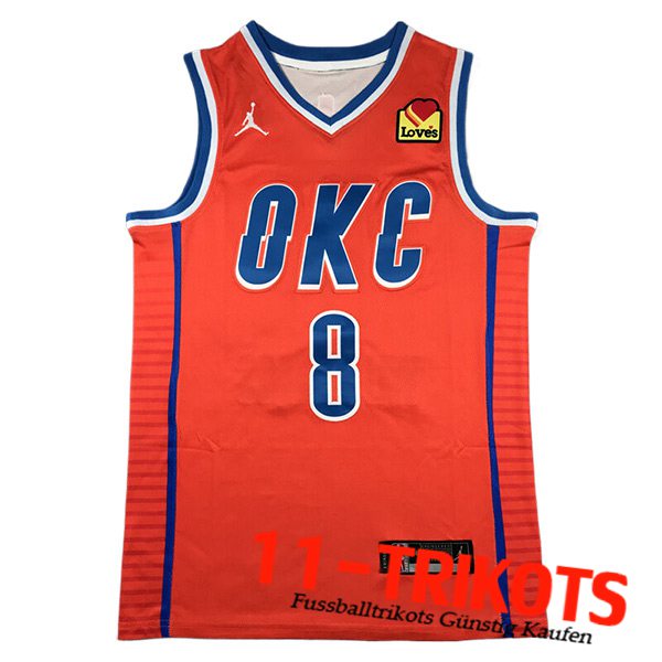 Oklahoma City Thunder Trikot (WILLIAMS #8) 2024/25 Orange/Blau