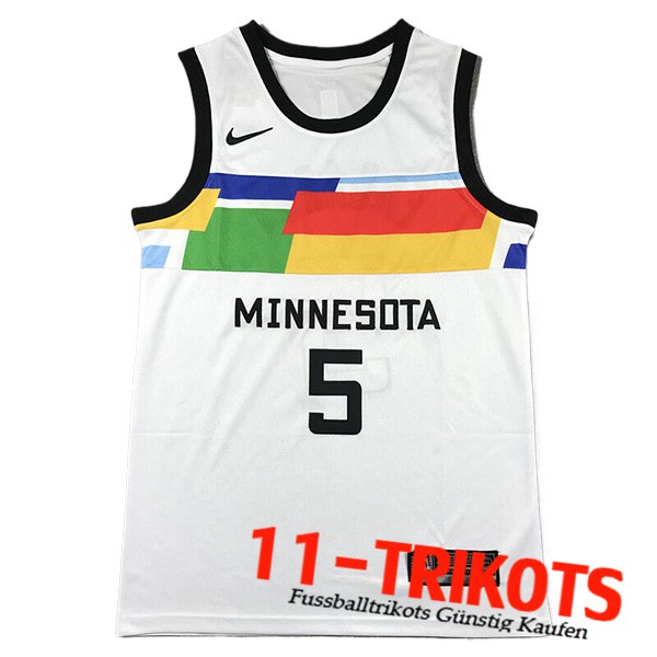Minnesota Timberwolves Trikot (EDWARDS #5) 2024/25 Weiß