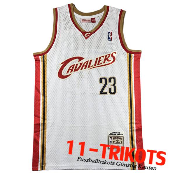 Cleveland Cavaliers Trikot (JAMES #23) 2024/25 Weiß/Rot/Gelb