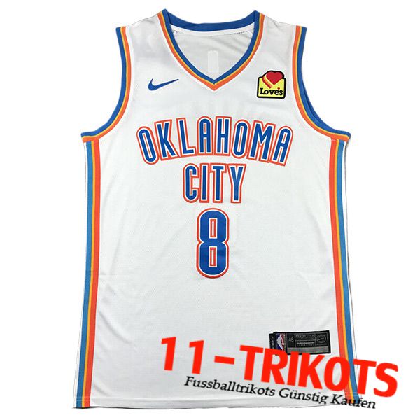 Oklahoma City Thunder Trikot (WILLIAMS #8) 2024/25 Weiß