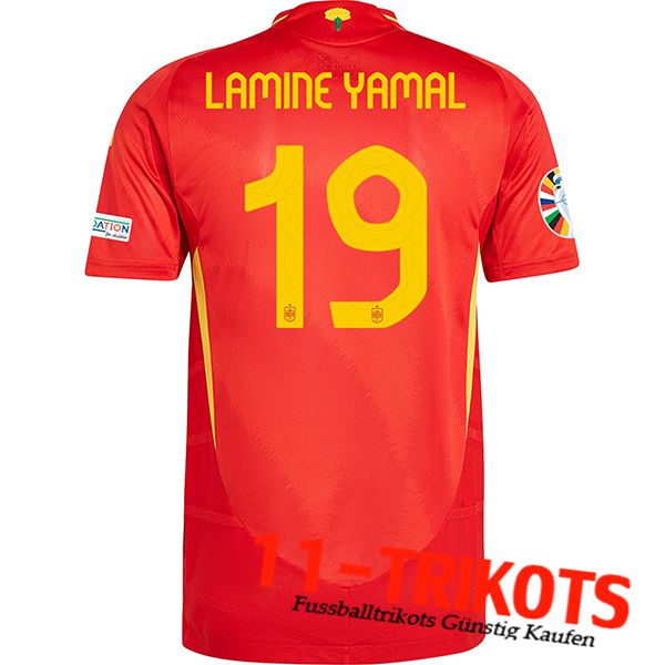 Spanien (LAMINE YAMAL #19) 2024/2025 Heimtrikot