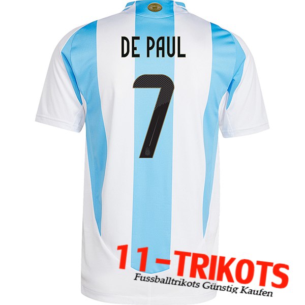 Argentinien (DE PAUL #7) 2024/2025 Heimtrikot