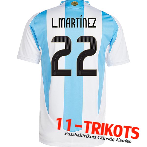 Argentinien (L.MARTINEZ #22) 2024/2025 Heimtrikot