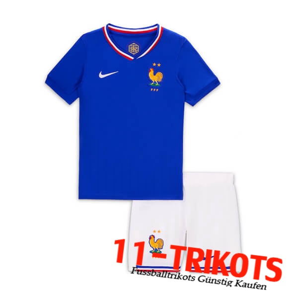 Frankreich Kinder Heimtrikot UEFA Euro 2024