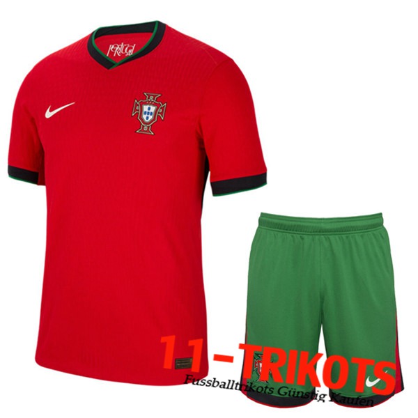 Portugal Heimtrikot + Shorts UEFA Euro 2024