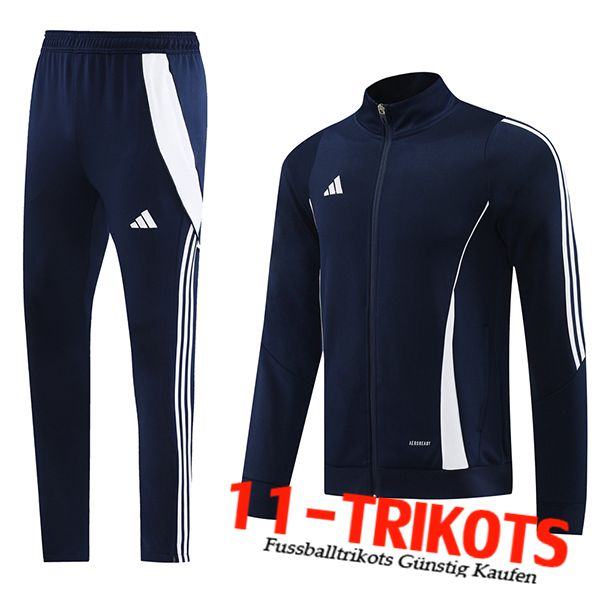 Adidas Trainingsanzug Trainingsjacke Blau/Weiß 2024/2025
