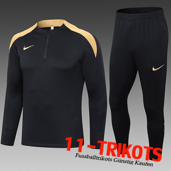 Nike Trainingsanzug Kinder Schwarz/Gelb 2024/2025