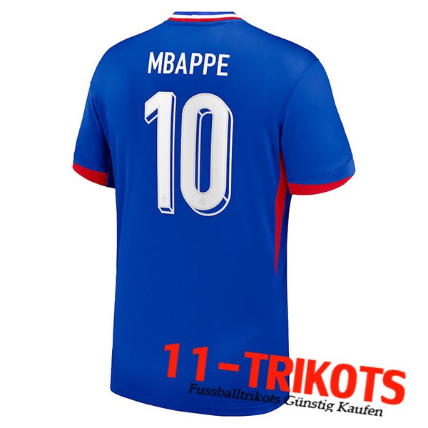 Frankreich (MBAPPE #10) UEFA Euro 2024 Heimtrikot
