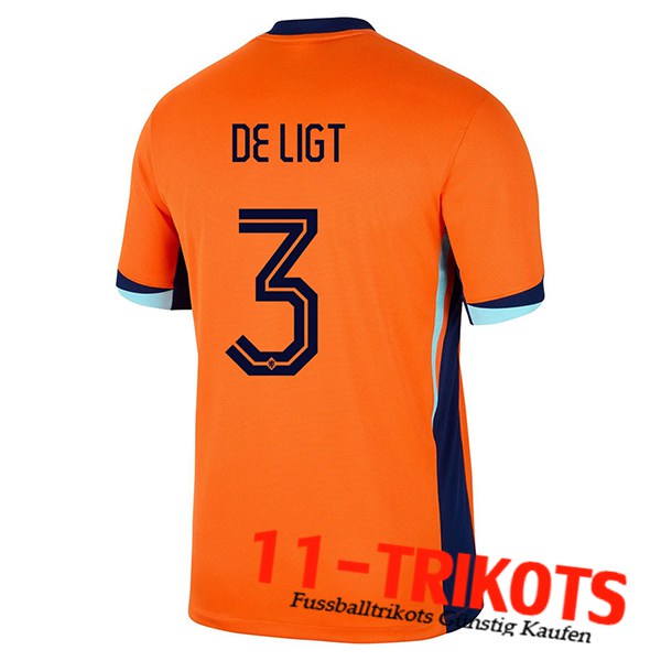Niederlande (DE LIGT #3) UEFA Euro 2024 Heimtrikot