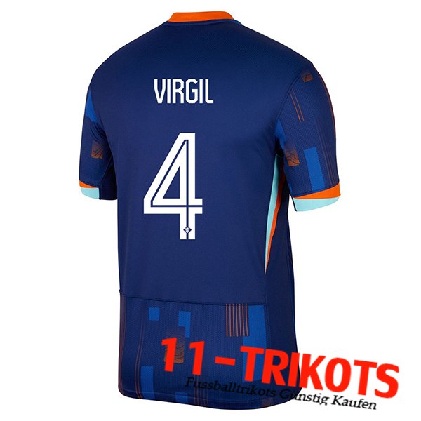 Niederlande (VIRGIL #4) UEFA Euro 2024 Auswärtstrikot