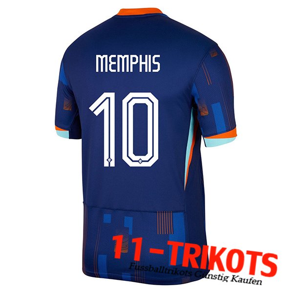 Niederlande (MEMPHIS #10) UEFA Euro 2024 Auswärtstrikot