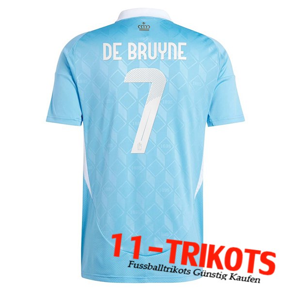 Belgien (DE BRUYNE #7) UEFA Euro 2024 Auswärtstrikot