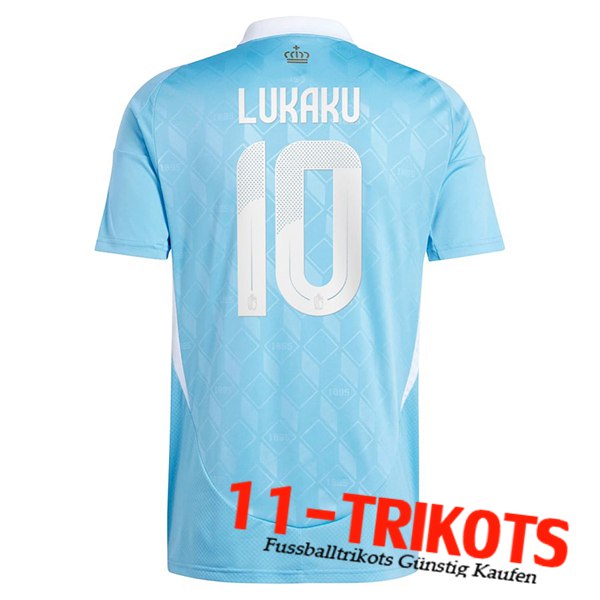 Belgien (LUKAKU #10) UEFA Euro 2024 Auswärtstrikot