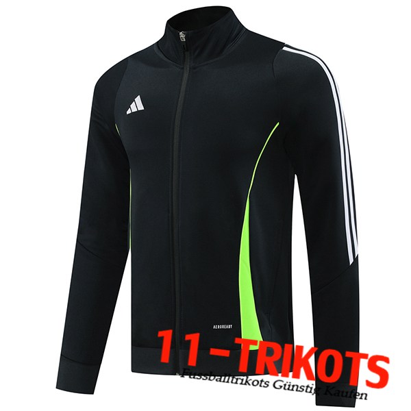 Trainingsjacke Adidas Schwarz/Weiß/Grün 2024/2025