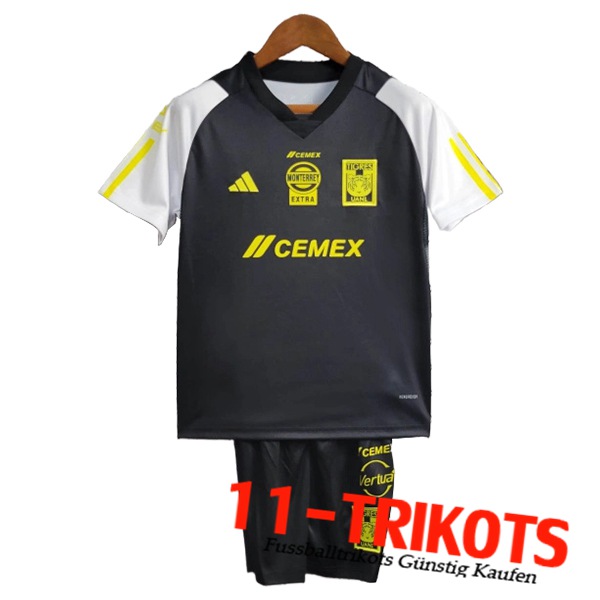 Tigres UANL Fussball Trikots Kinder Schwarz 2023/2024