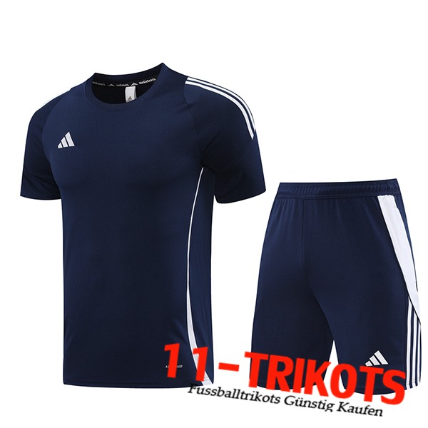 Adidas Trainingstrikot + Shorts Navy blau 2024/2025