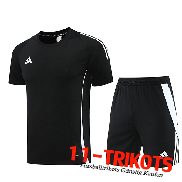 Adidas Trainingstrikot + Shorts Schwarz 2024/2025