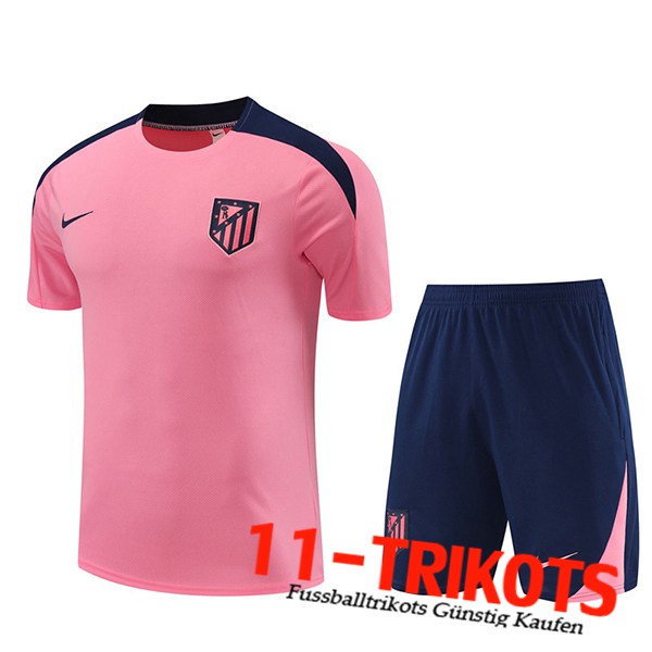Atletico Madrid Trainingstrikot + Shorts Rosa/Blau 2024/2025