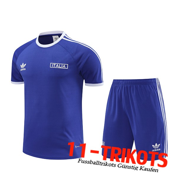 Italien Trainingstrikot + Shorts lila/Weiß 2024/2025
