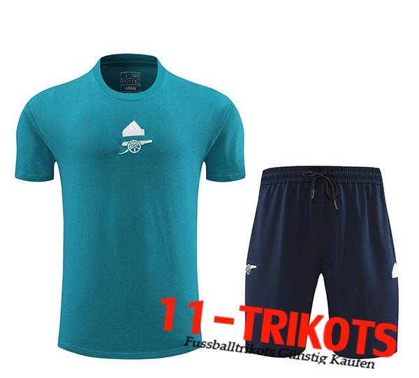 Arsenal Trainingstrikot + Shorts Blau 2024/2025