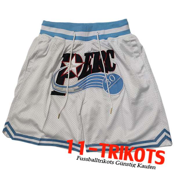 Philadelphia 76ers Shorts NBA 2024/25 Weiß/Blau