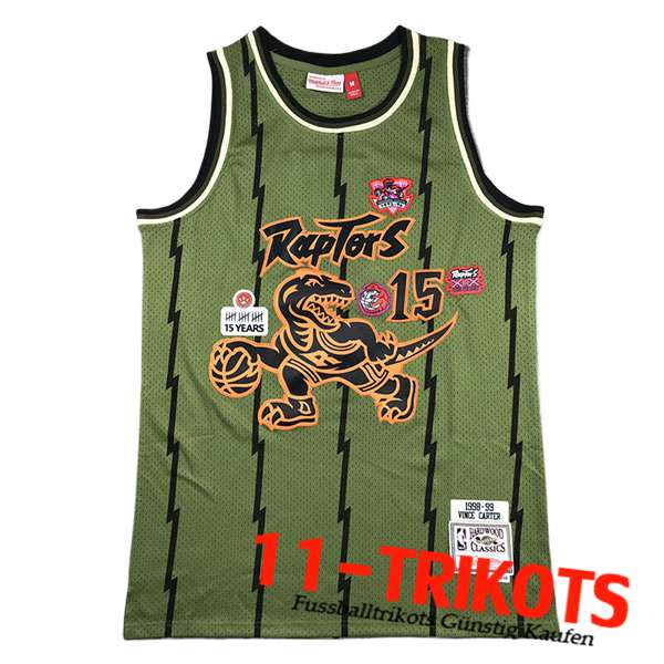 Toronto Raptors Trikot (CARTER #15) 2024/25 Grün/Schwarz