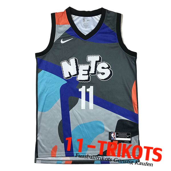 Brooklyn Nets Trikot (IRVING #11) 2024/25 Grau/Blau/Orange