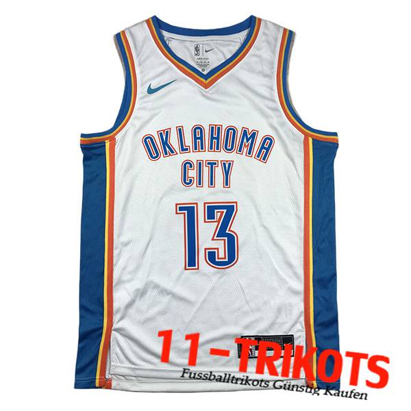 Oklahoma City Thunder Trikot (GEORGE #13) 2024/25 Weiß/Blau