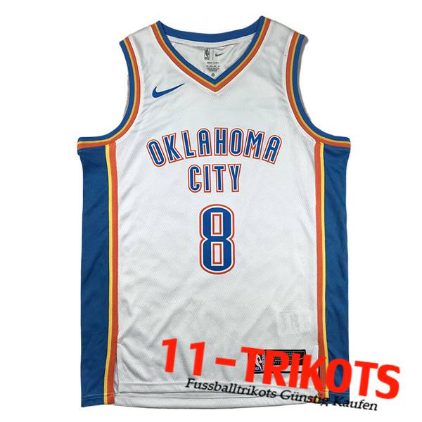 Oklahoma City Thunder Trikot (WILLIAMS #8) 2024/25 Weiß/Blau